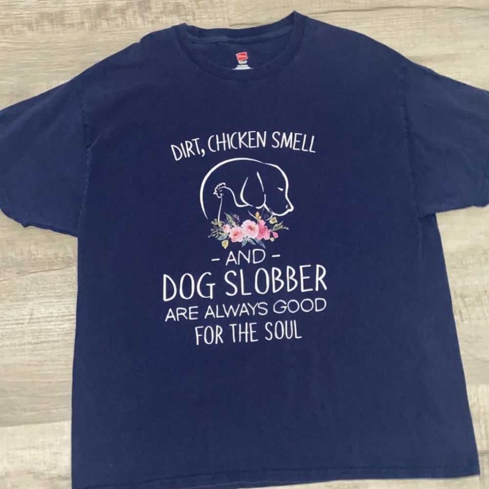 Printed dog tee! Large! Brand new!